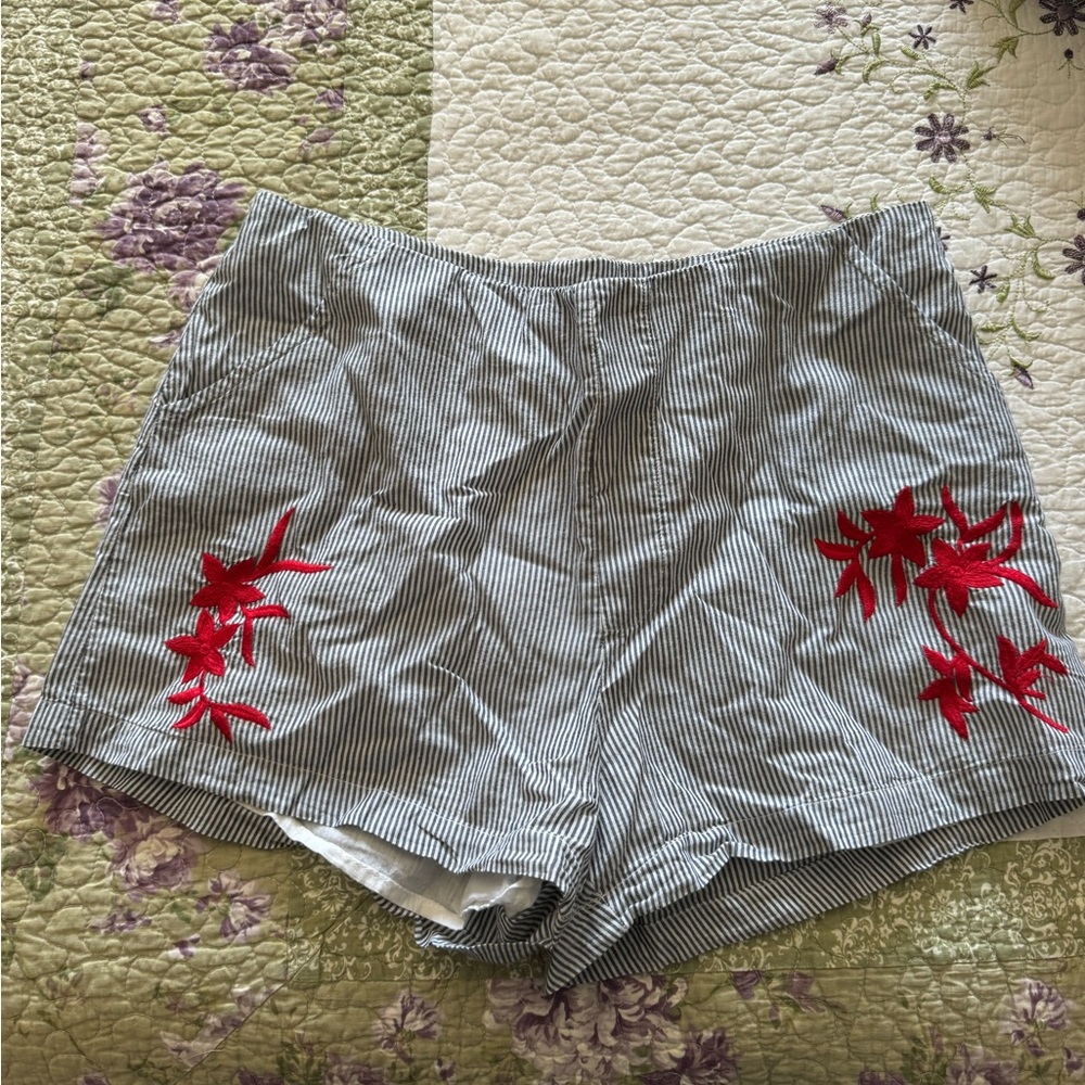 Francescas’s High Waisted Linen Shorts